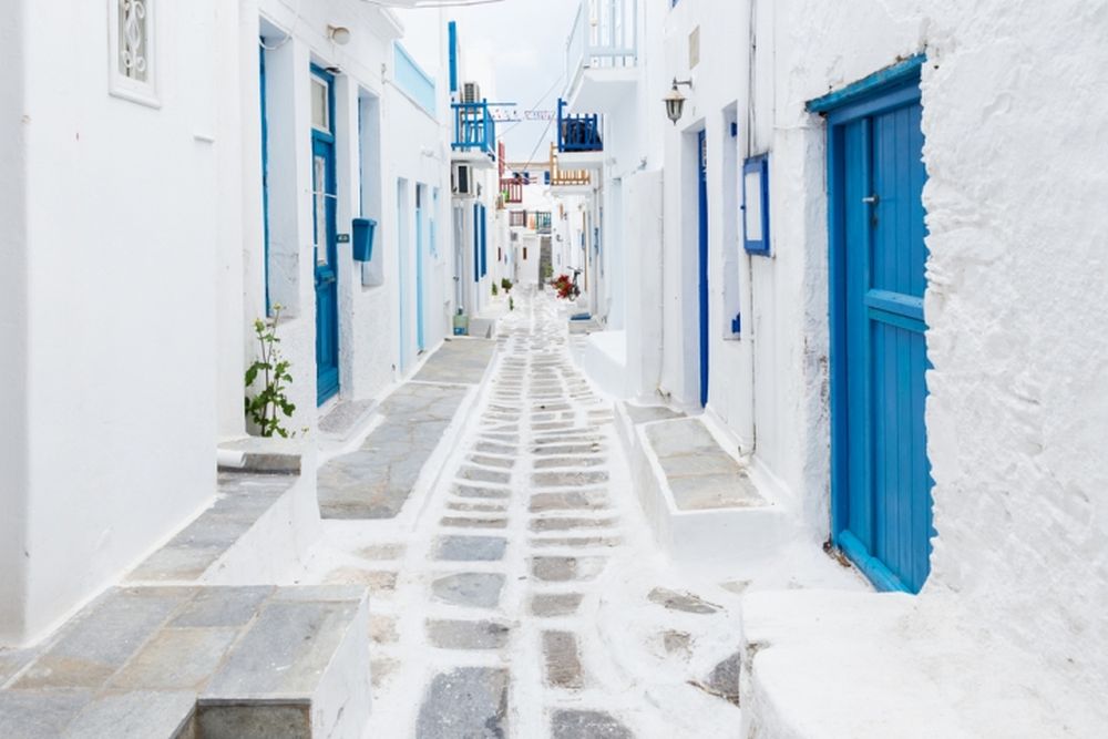 Што значат сината и белата боја на грчките куќи